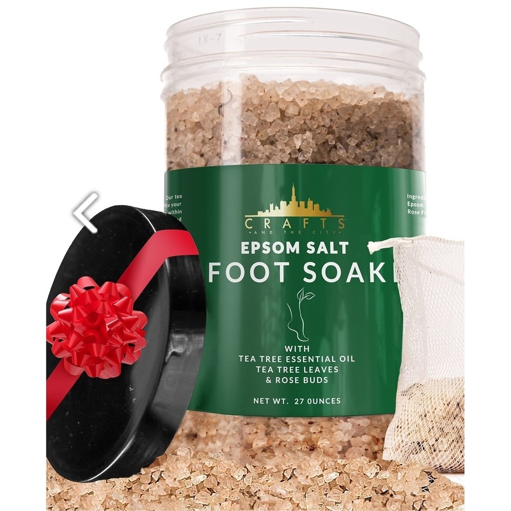 Epsom Salt Tea Tree Oil Foot Soak 27 Ounces by Crafts And The City